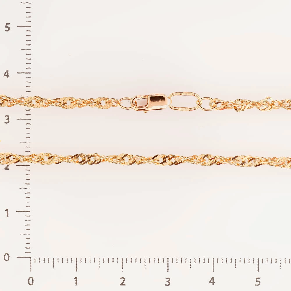 Цепь из красного золота 585 пробы