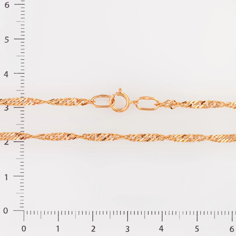 Цепь из красного золота 585 пробы