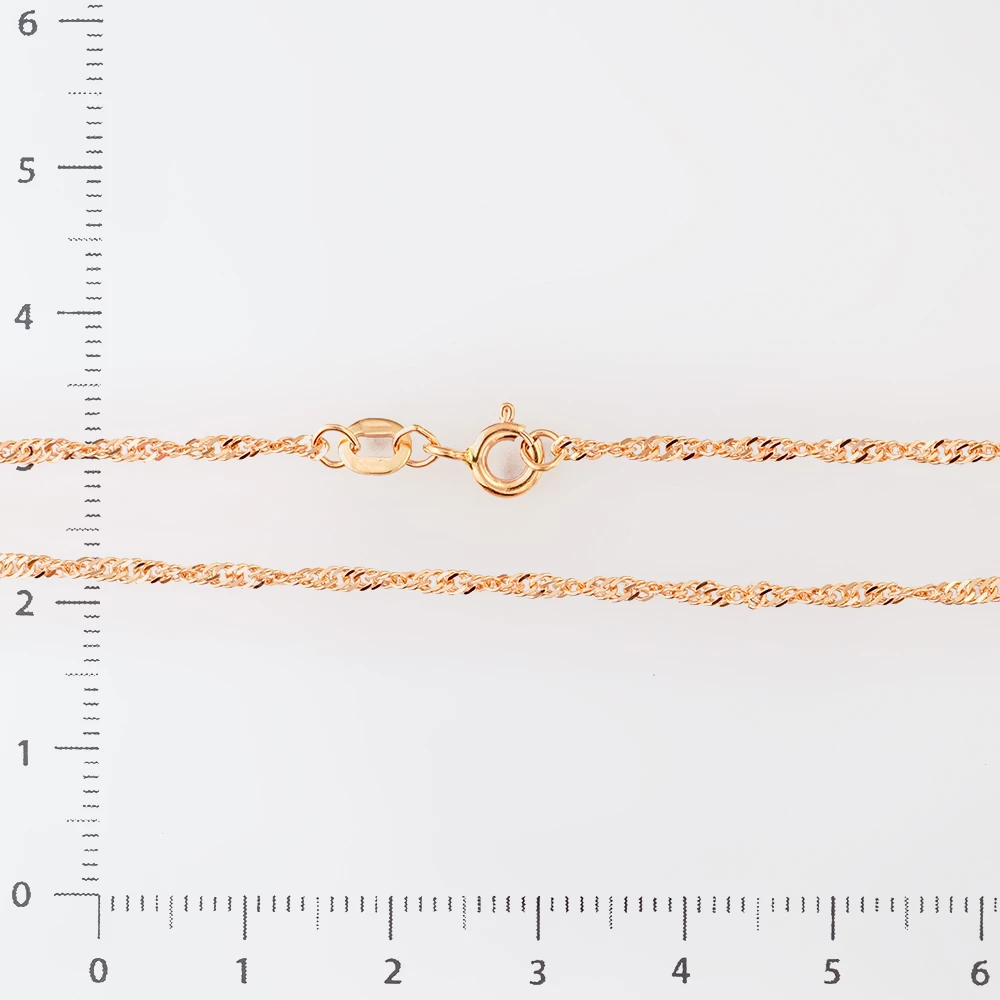 Цепь из красного золота 585 пробы