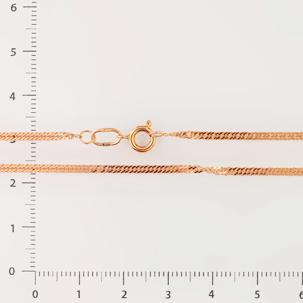 Цепь из красного золота 585 пробы