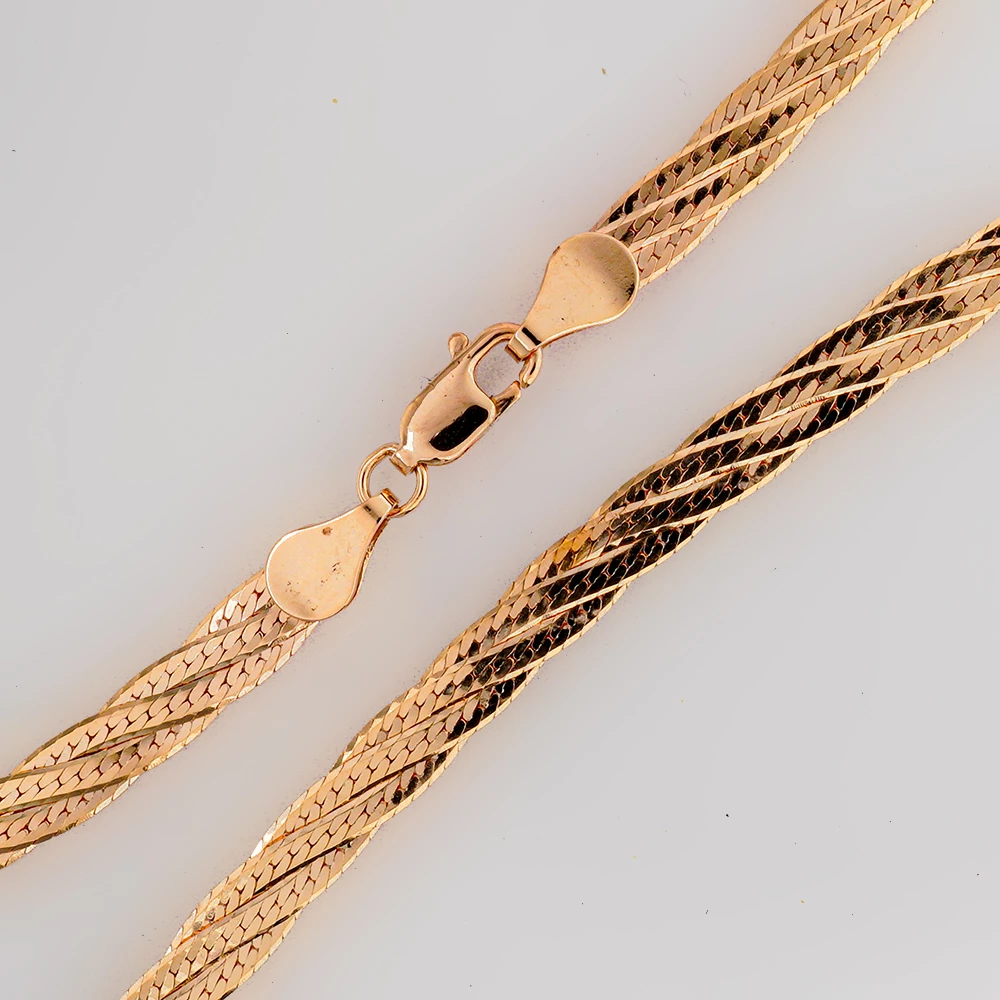 Цепь из красного золота 585 пробы