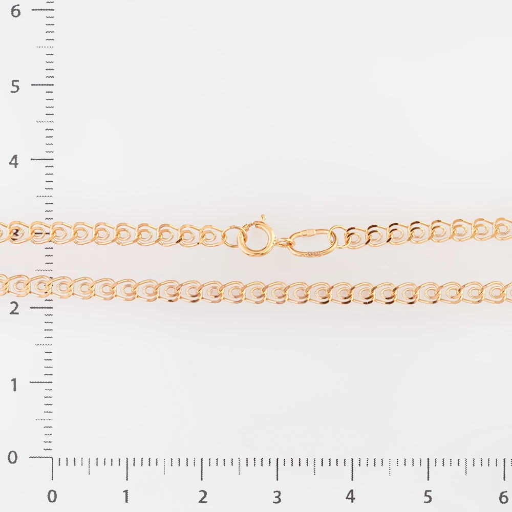 Цепь из красного золота 585 пробы