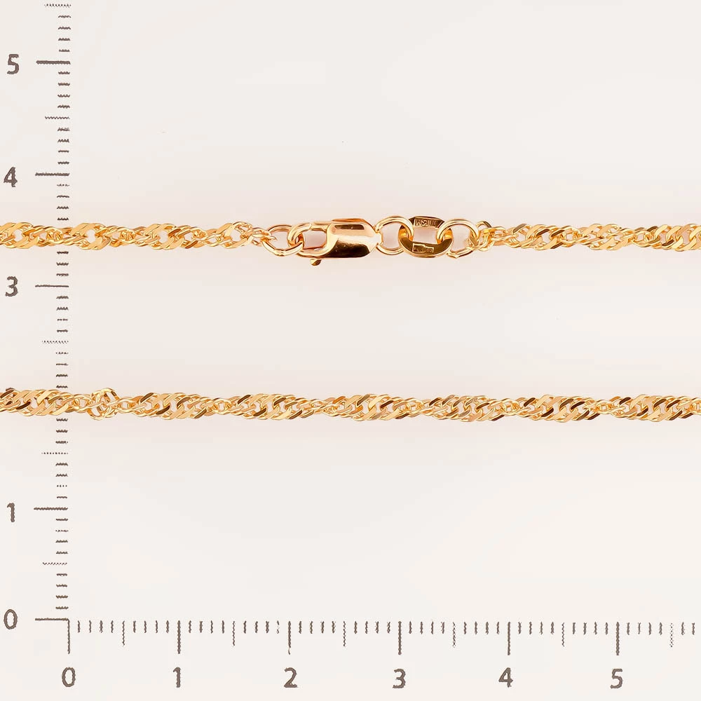 Цепь из красного золота 585 пробы