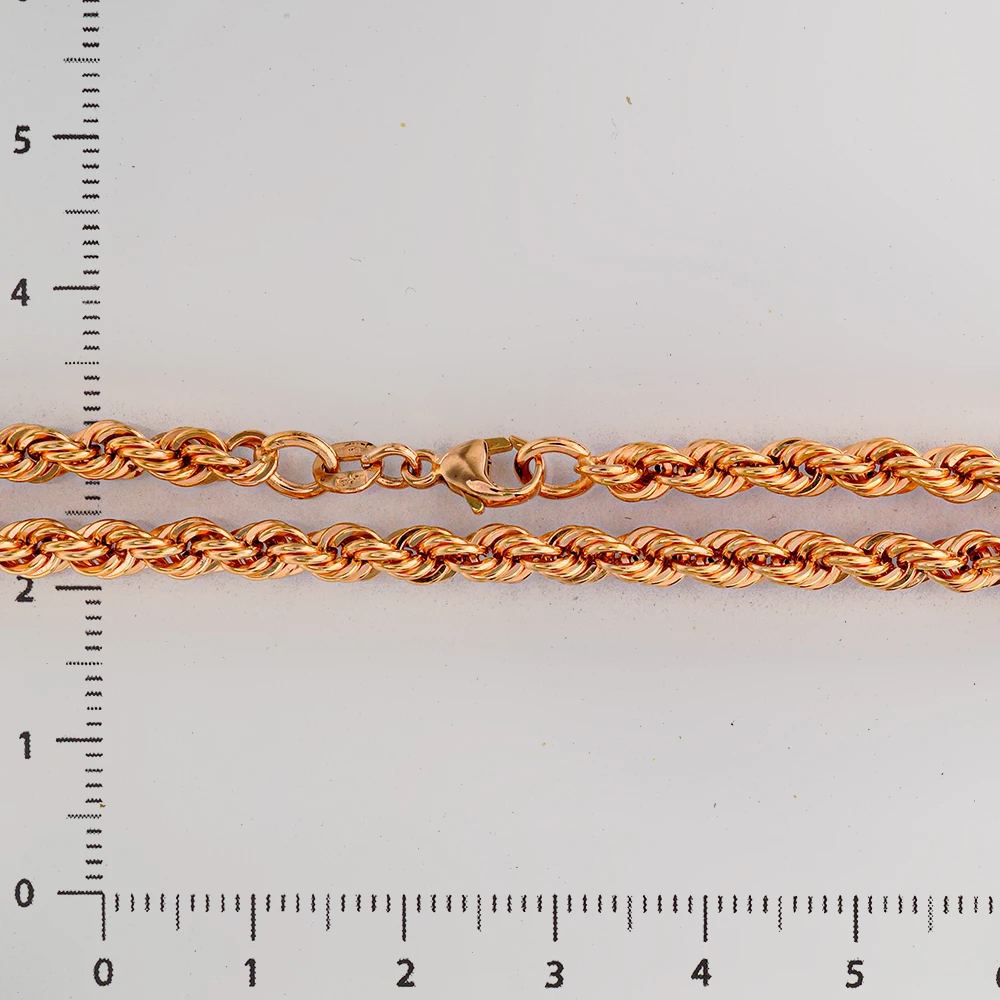 Цепь из красного золота 585 пробы