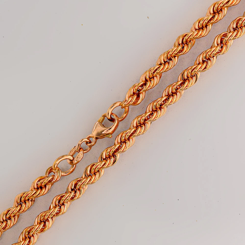Цепь из красного золота 585 пробы