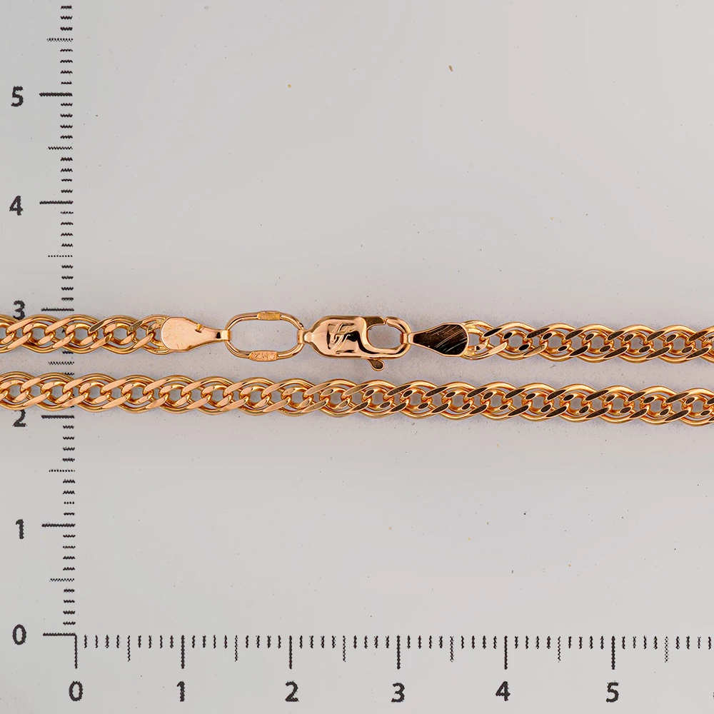 Цепь из красного золота 585 пробы