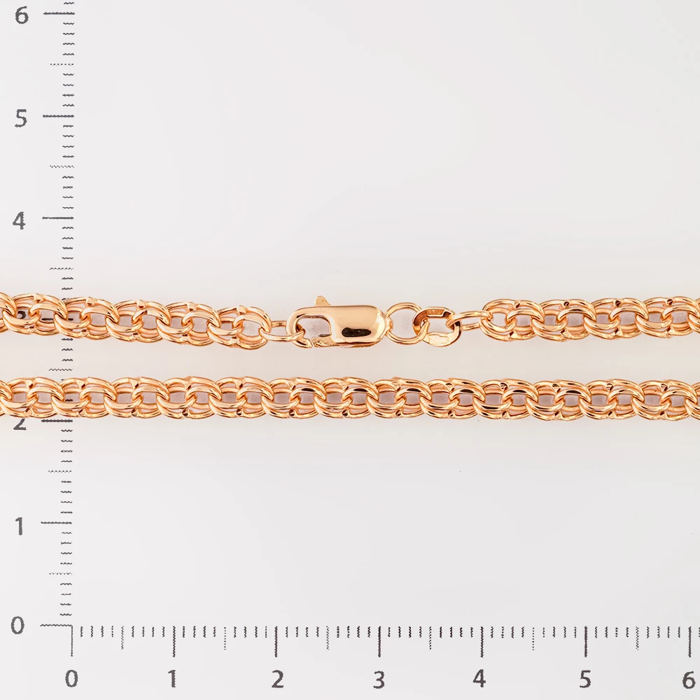 Цепь из красного золота 585 пробы