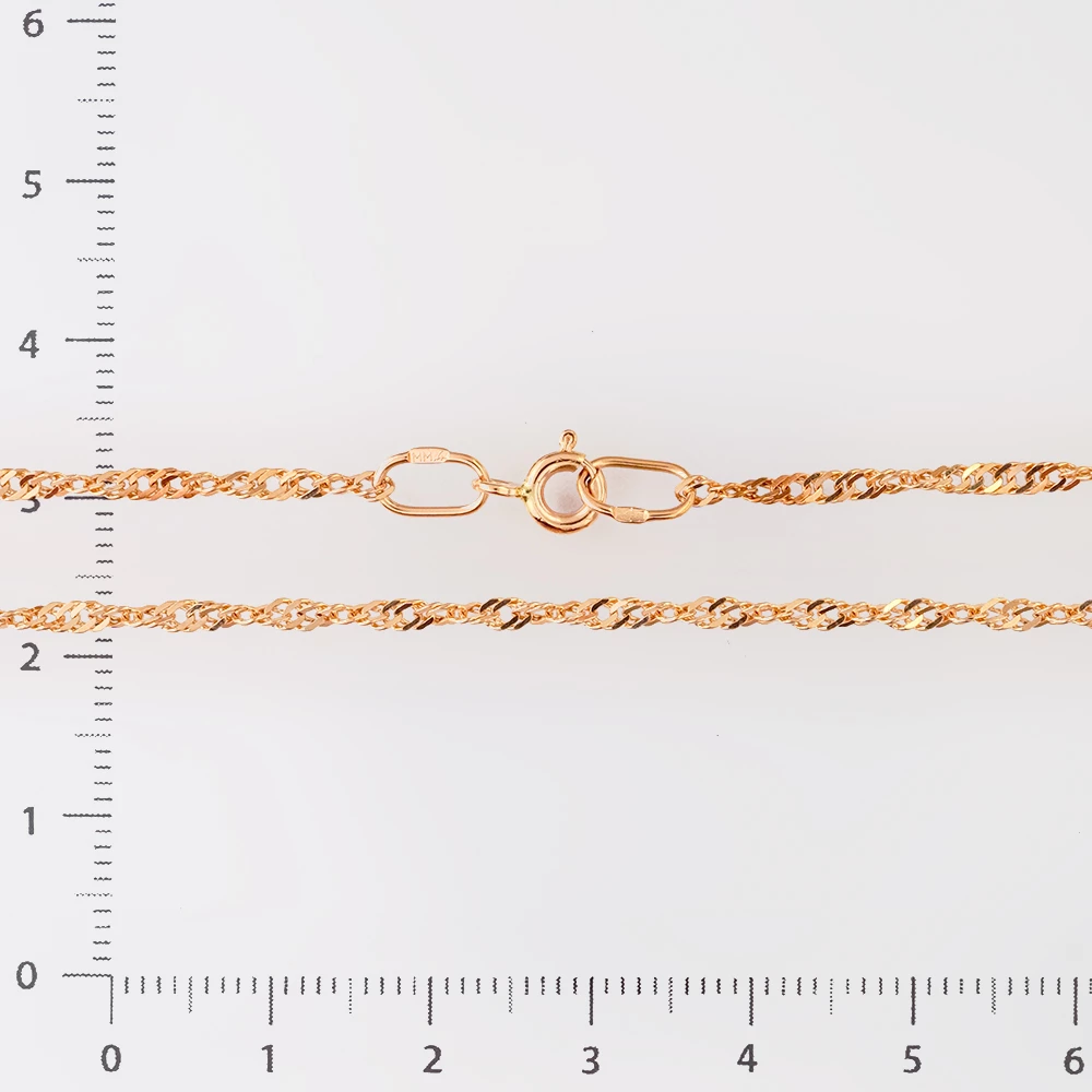 Цепь из красного золота 585 пробы