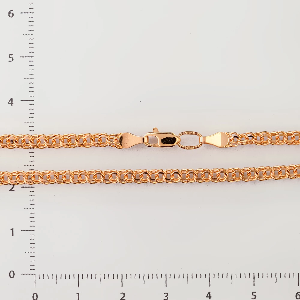 Цепь из красного золота 585 пробы