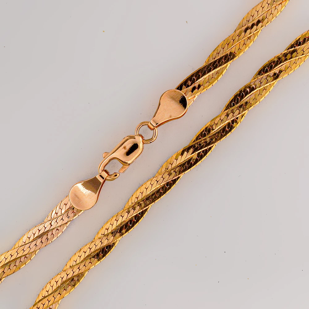 Цепь из красного золота 585 пробы