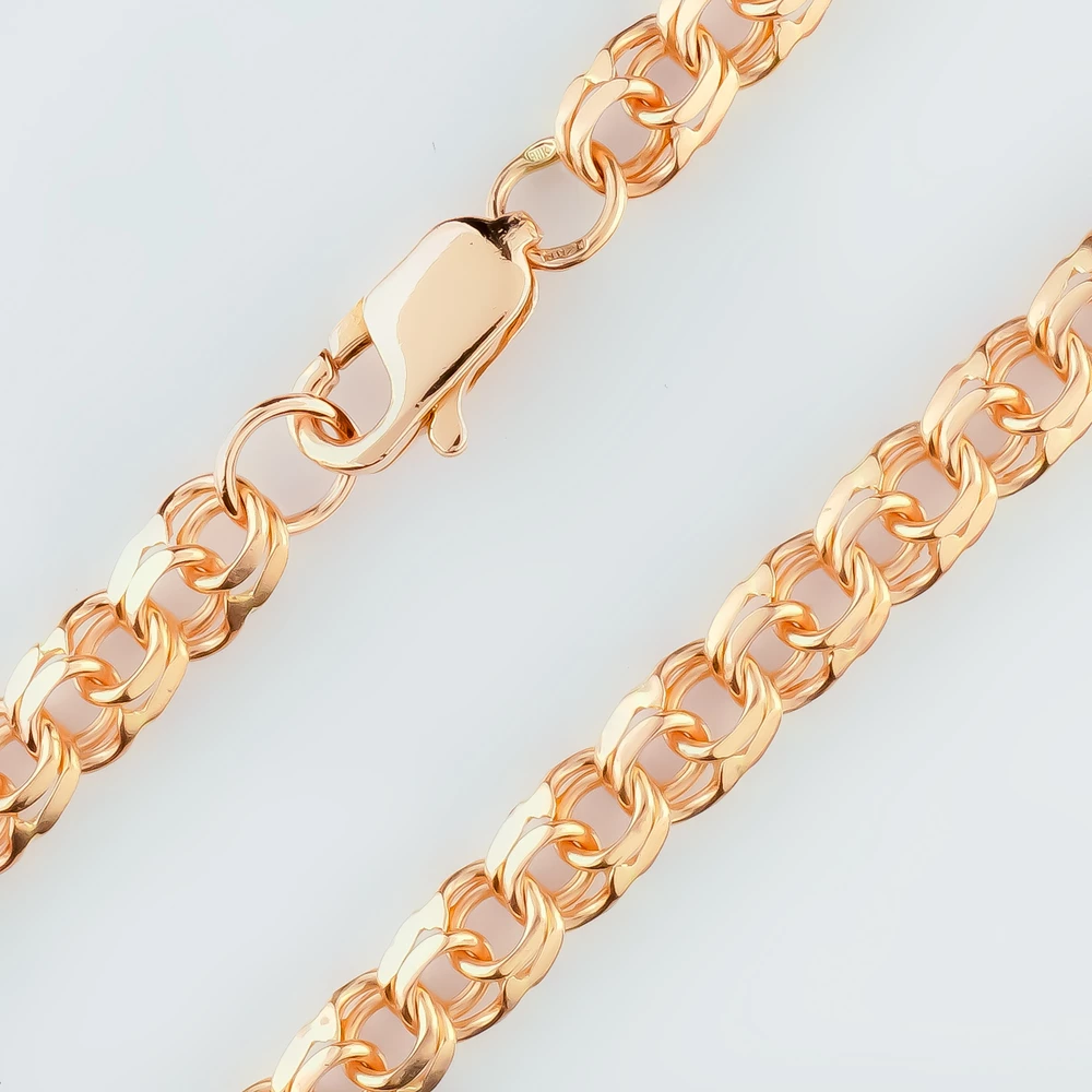 Цепь из красного золота 585 пробы