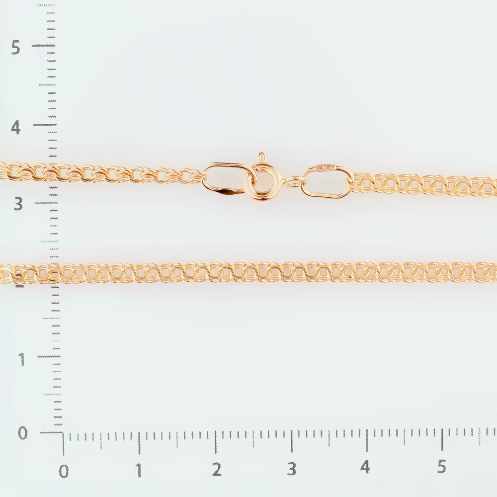 Цепь из красного золота 585 пробы