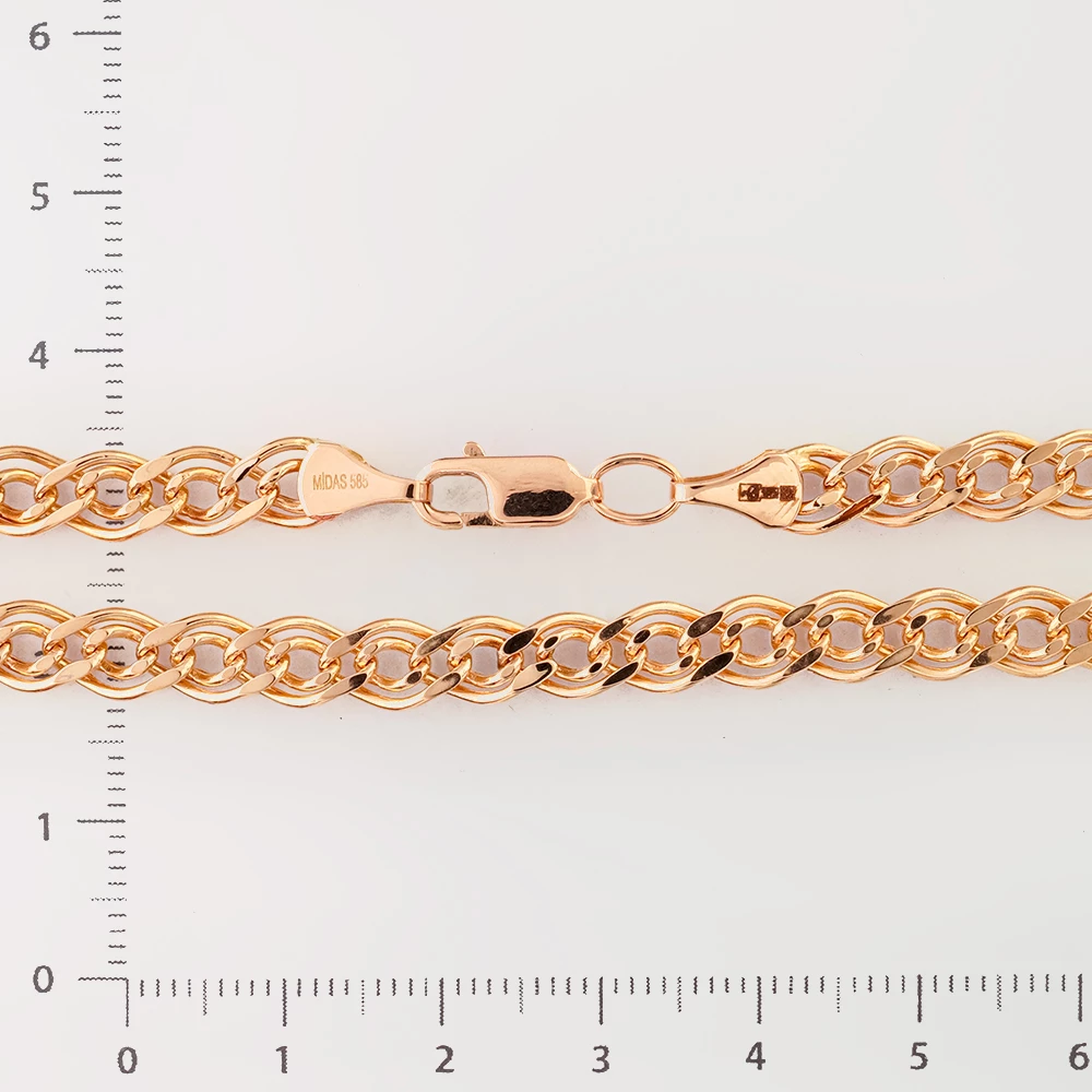 Цепь из красного золота 585 пробы