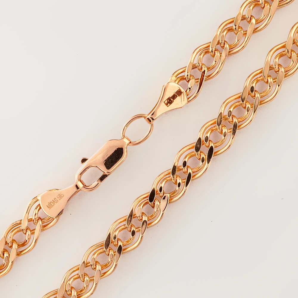 Цепь из красного золота 585 пробы