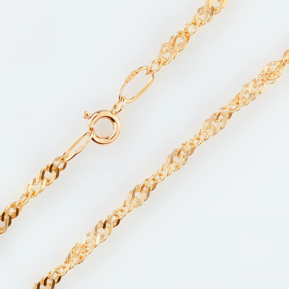 Цепь из красного золота 585 пробы