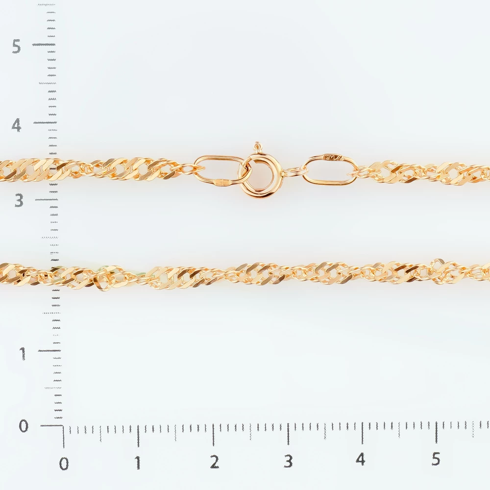 Цепь из красного золота 585 пробы