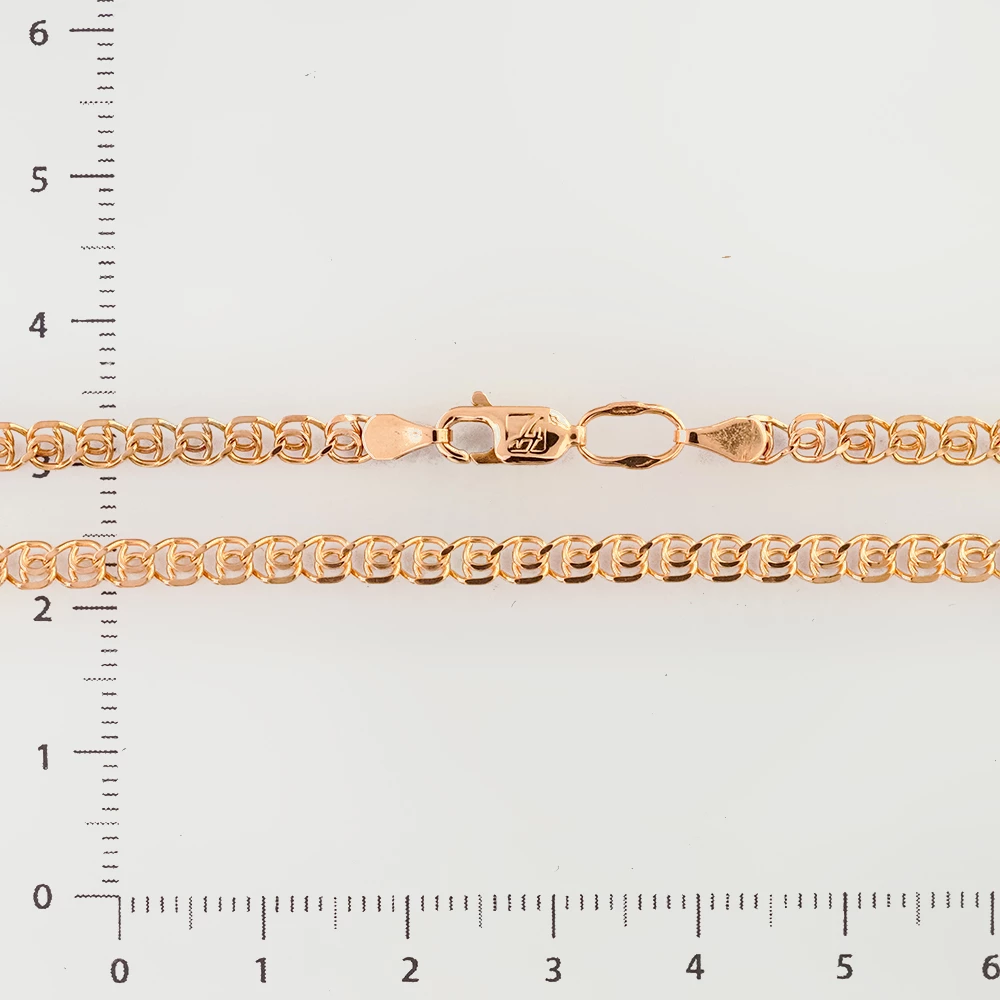 Цепь из красного золота 585 пробы
