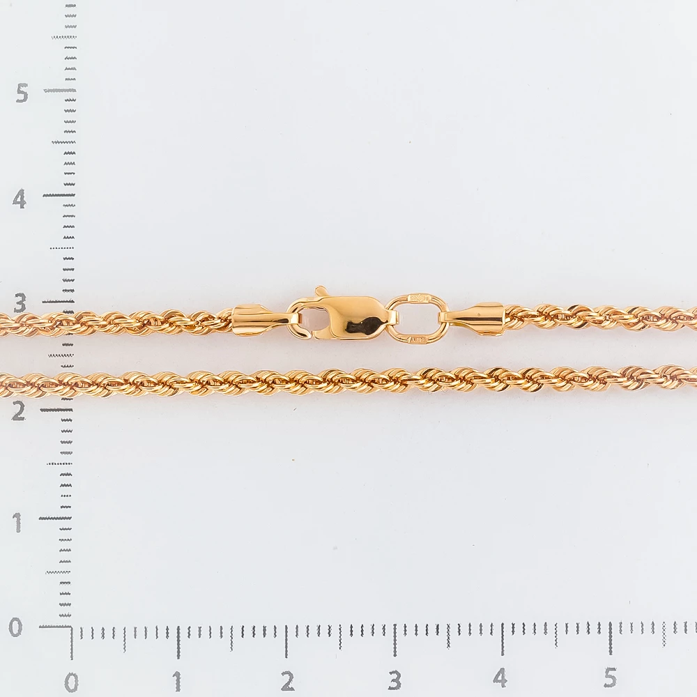 Цепь из красного золота 585 пробы