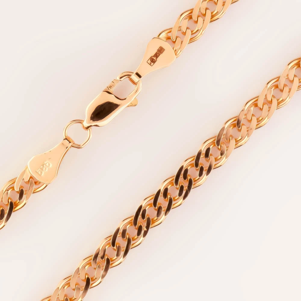 Цепь из красного золота 585 пробы