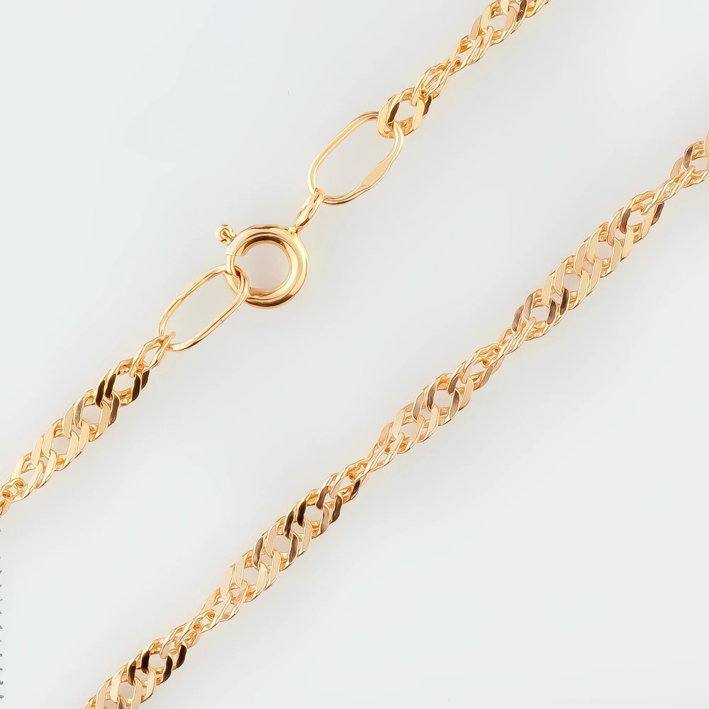 Цепь из красного золота 585 пробы