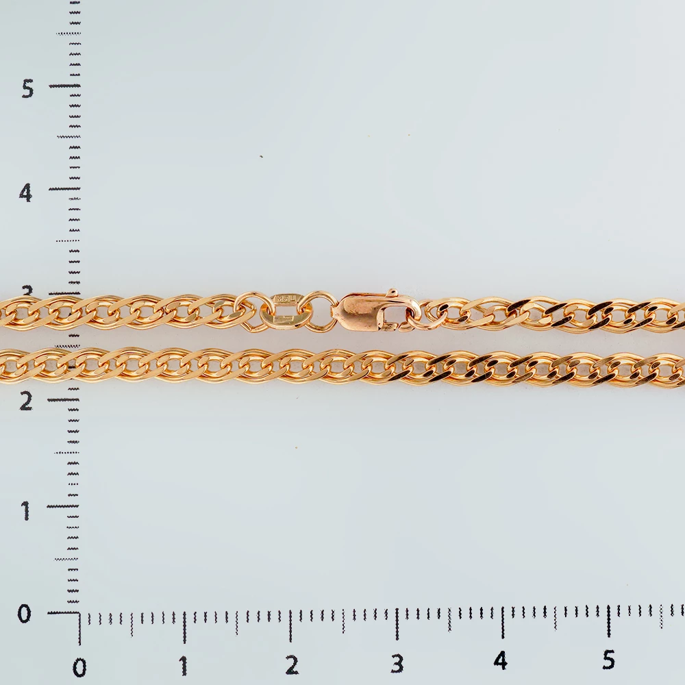 Цепь из красного золота 585 пробы