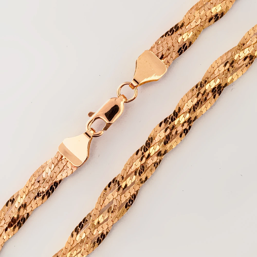 Цепь из красного золота 585 пробы