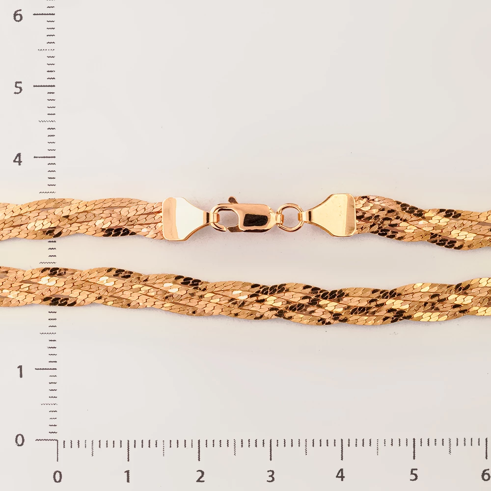 Цепь из красного золота 585 пробы