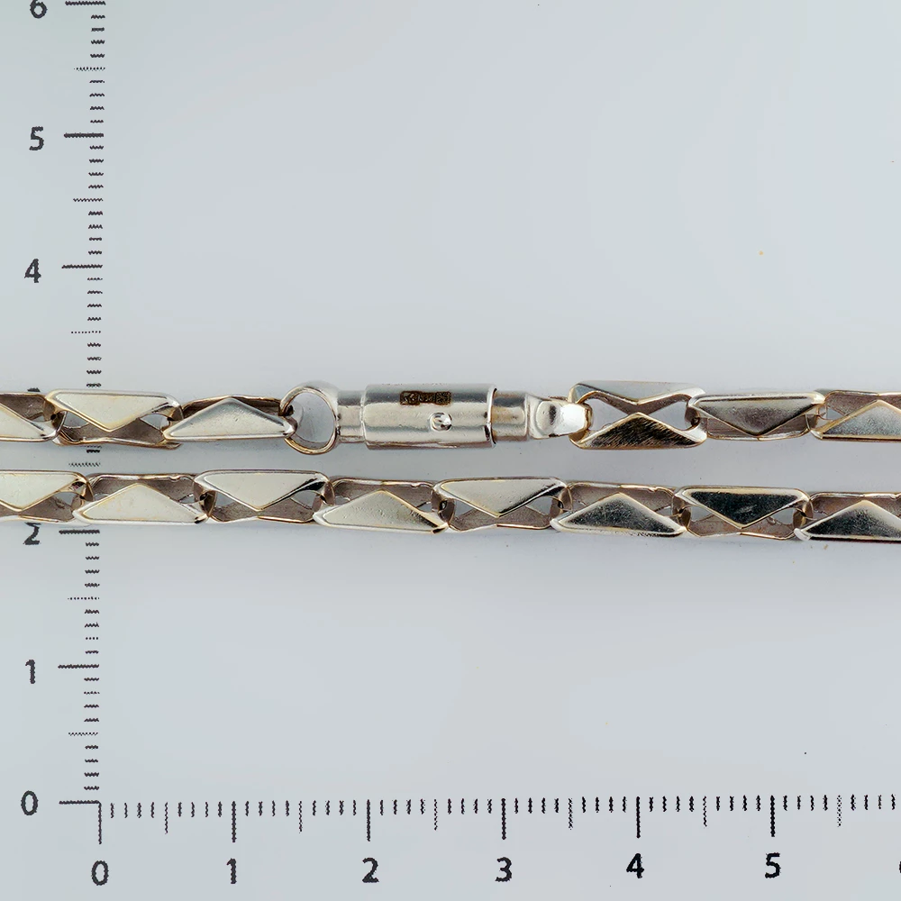 Цепь из белого золота 585 пробы