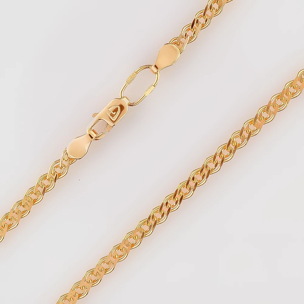 Цепь из красного золота 585 пробы