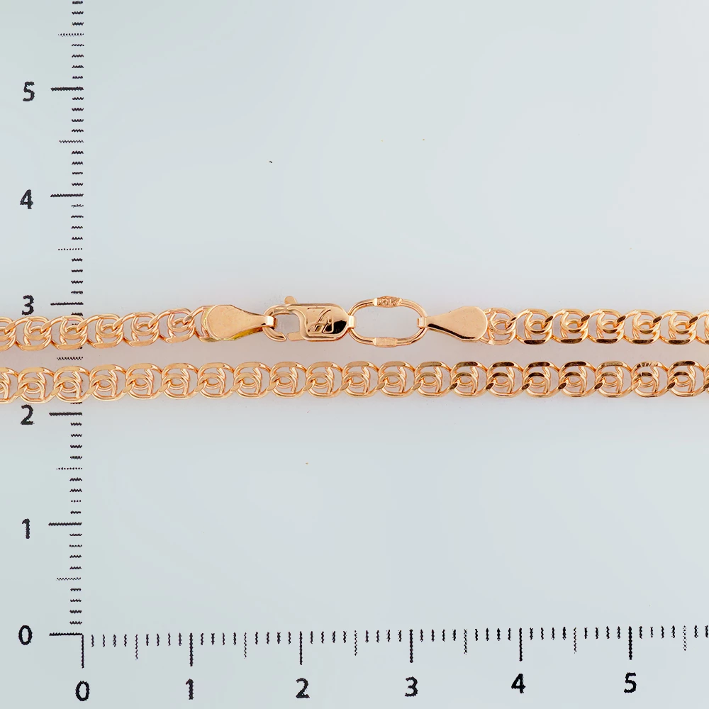 Цепь из красного золота 585 пробы