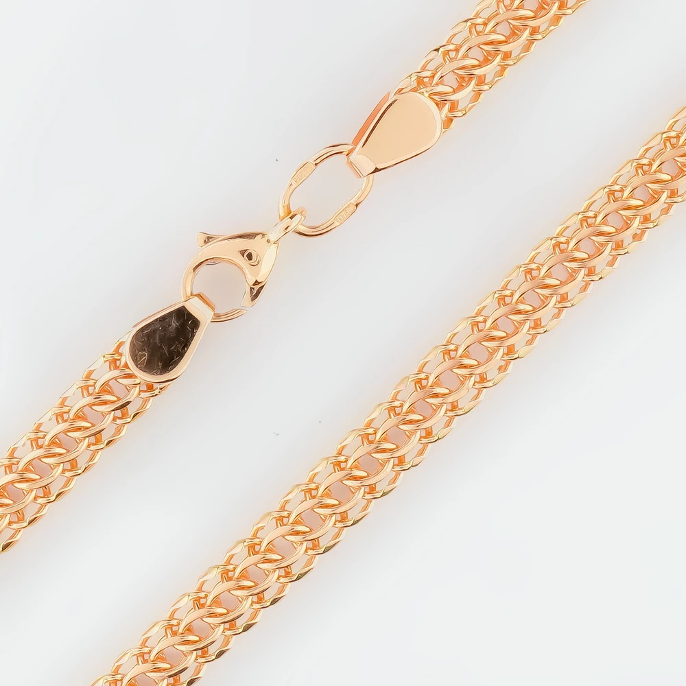 Цепь из красного золота 585 пробы