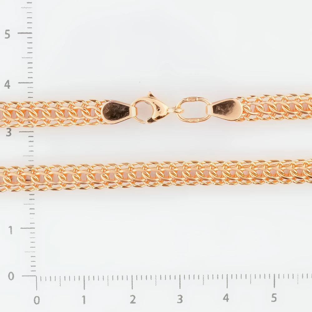 Цепь из красного золота 585 пробы