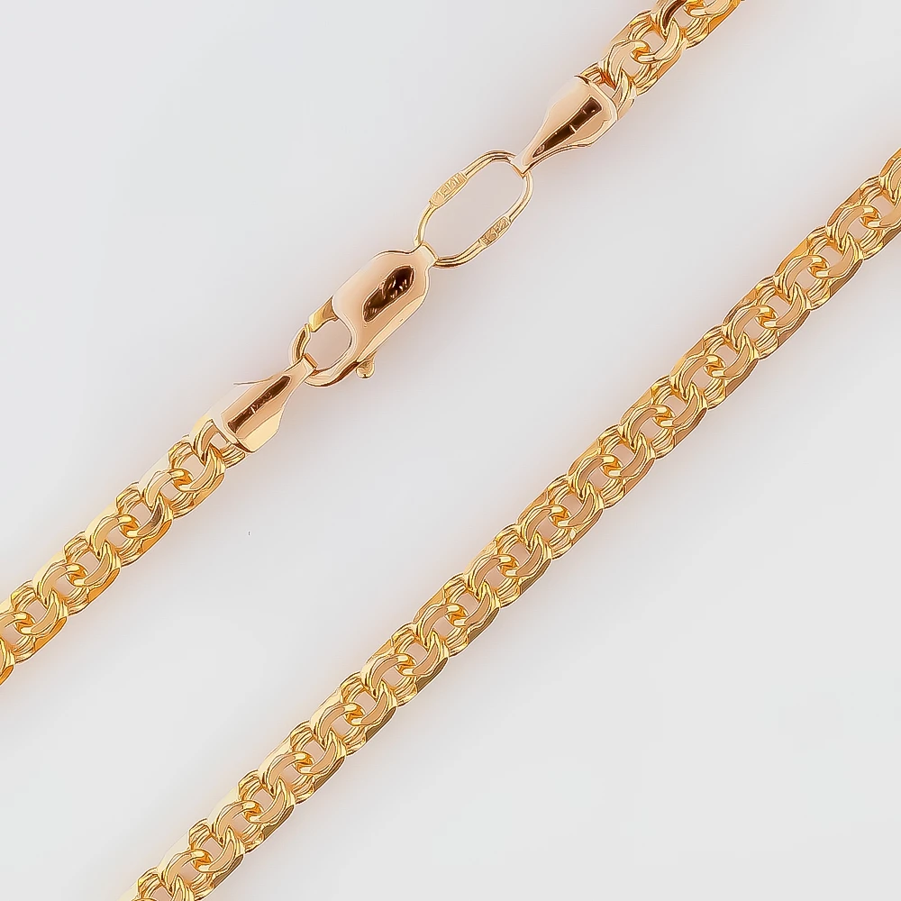 Цепь из красного золота 585 пробы