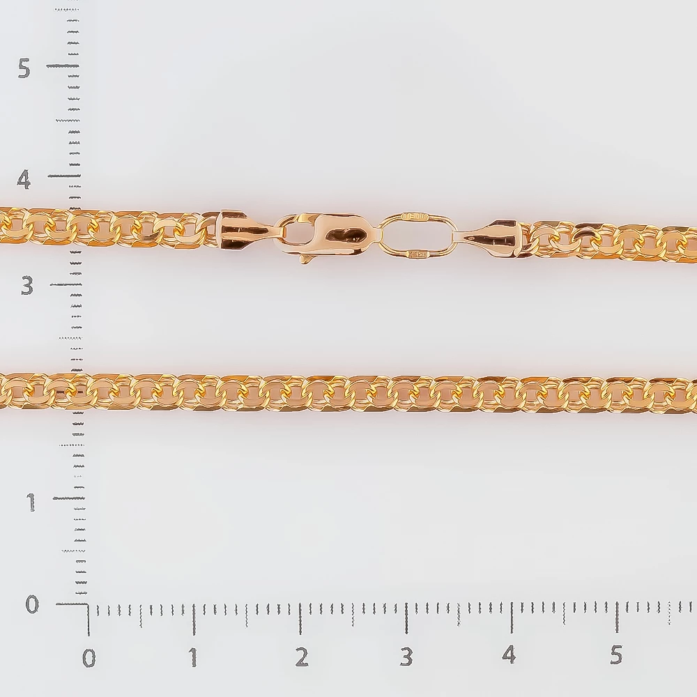 Цепь из красного золота 585 пробы