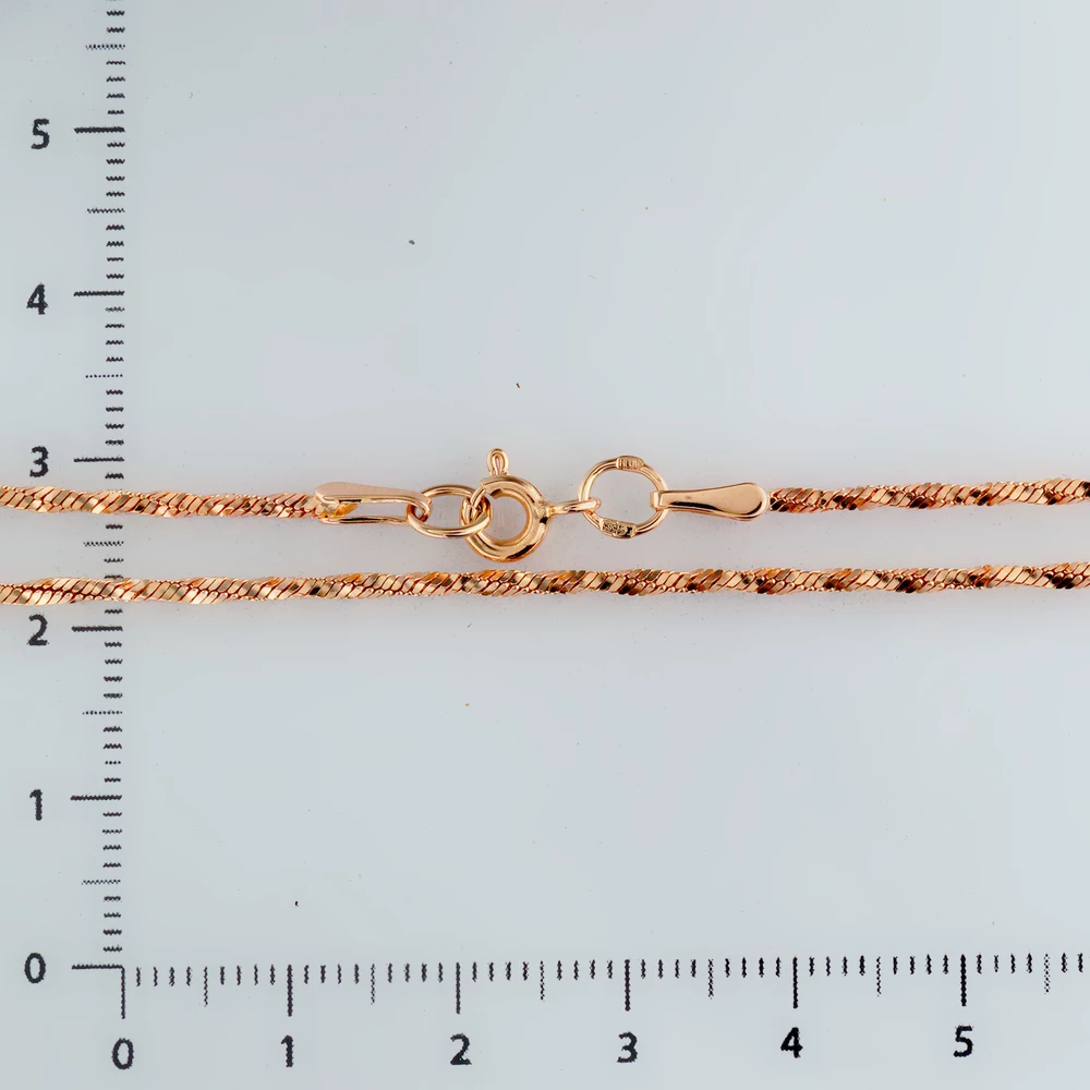 Цепь из красного золота 585 пробы