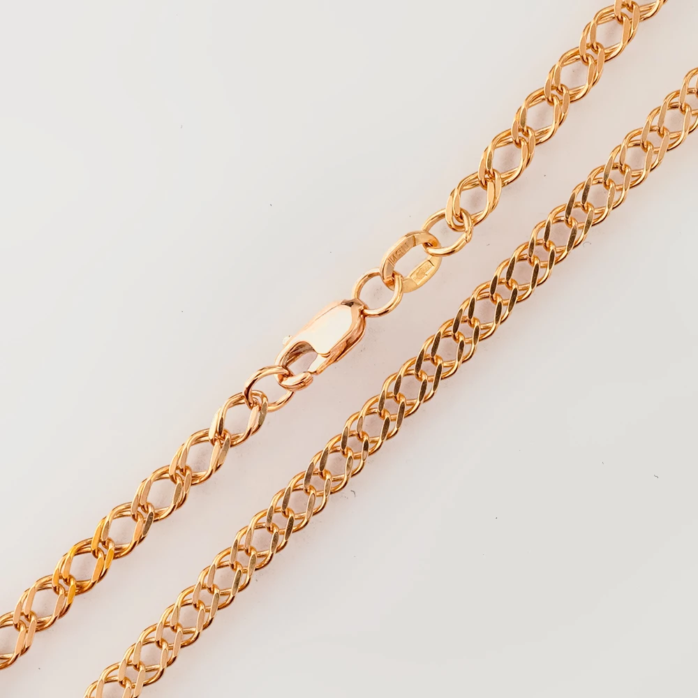 Цепь из красного золота 585 пробы