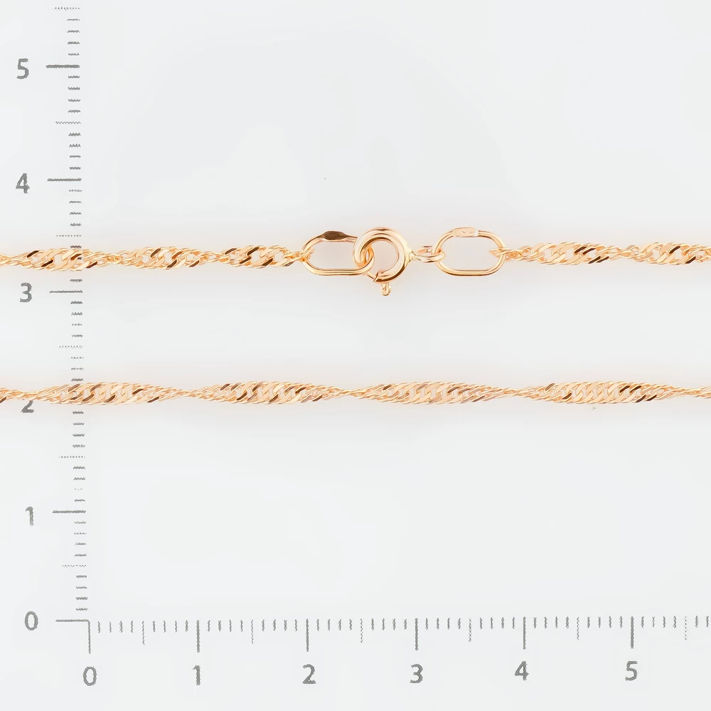 Цепь из красного золота 585 пробы