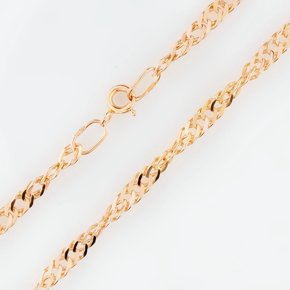 Цепь из красного золота 585 пробы