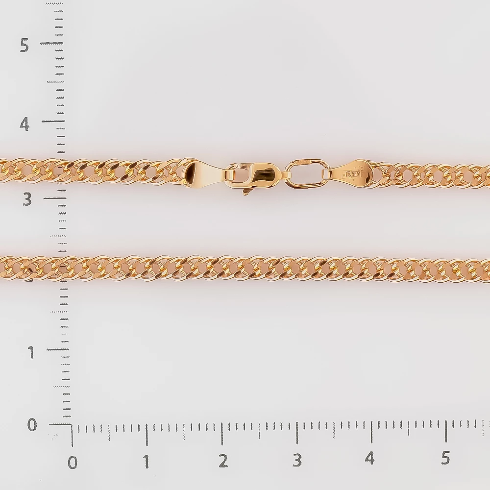 Цепь из красного золота 585 пробы