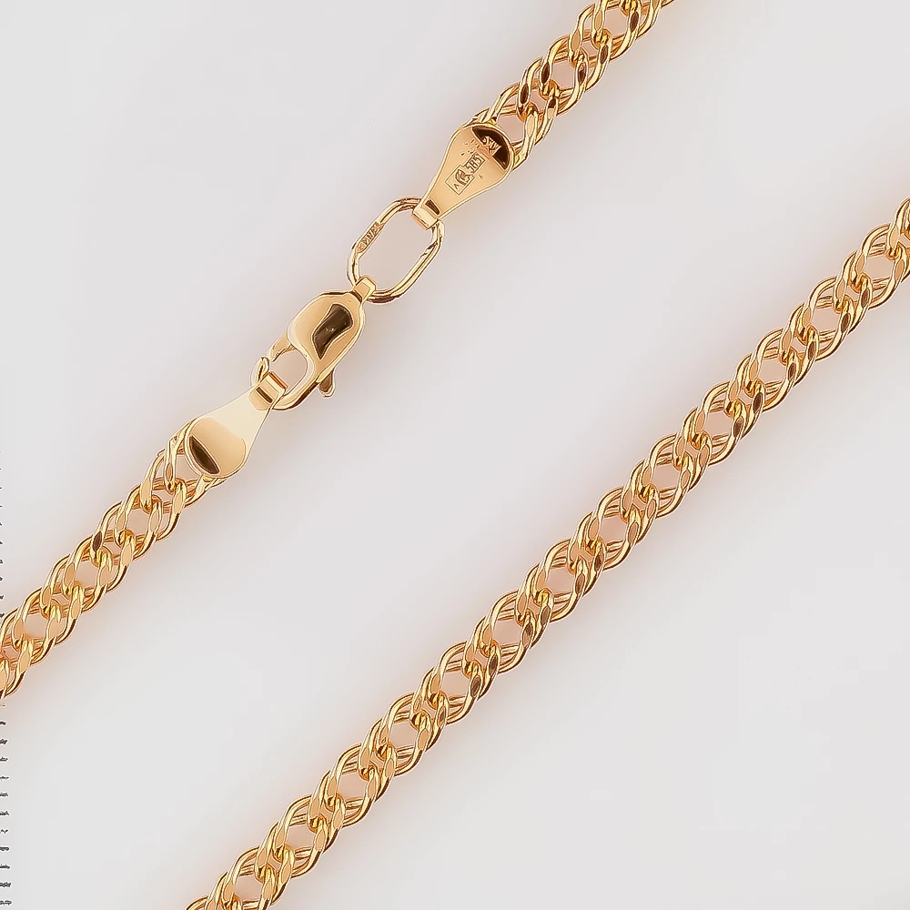 Цепь из красного золота 585 пробы