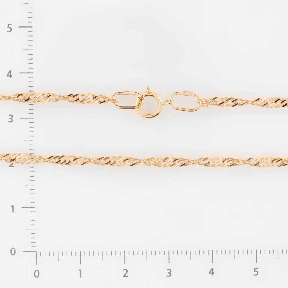 Цепь из красного золота 585 пробы