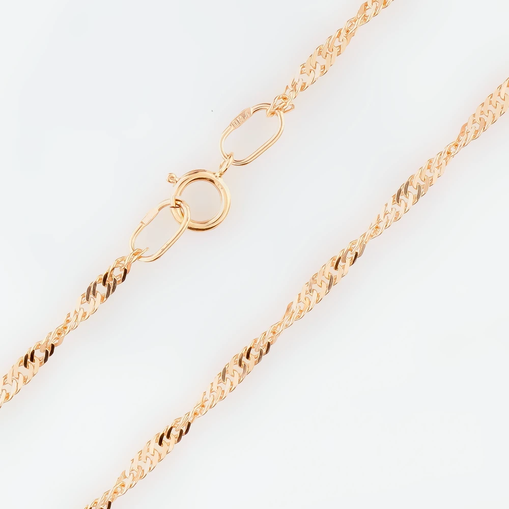 Цепь из красного золота 585 пробы