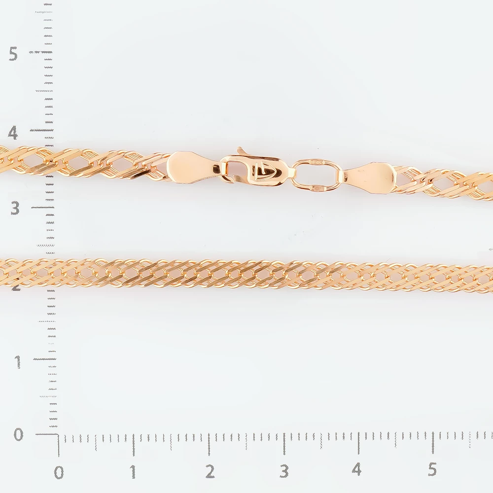 Цепь из красного золота 585 пробы