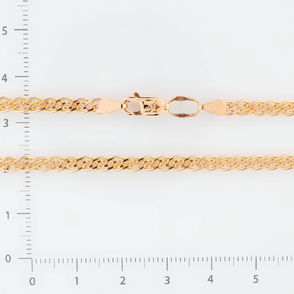 Цепь из красного золота 585 пробы