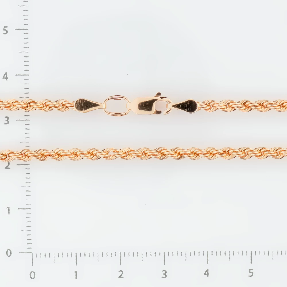 Цепь из красного золота 585 пробы