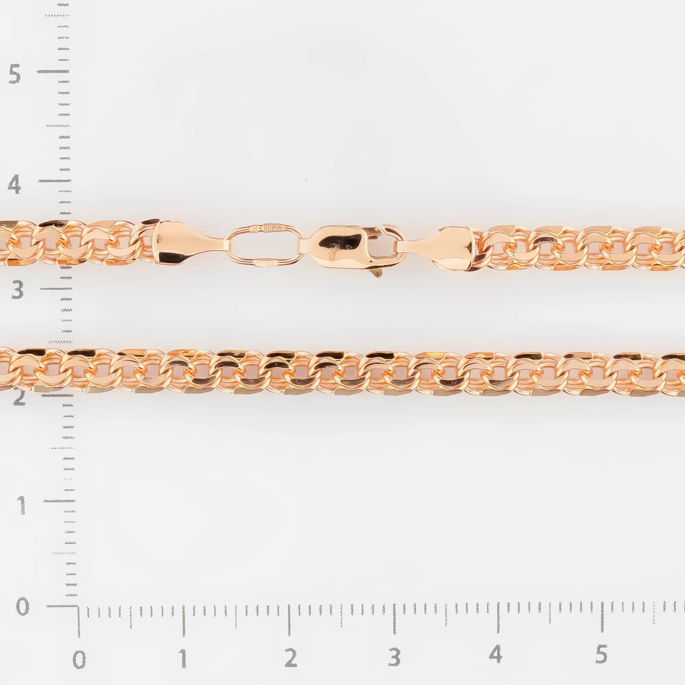 Цепь из красного золота 585 пробы