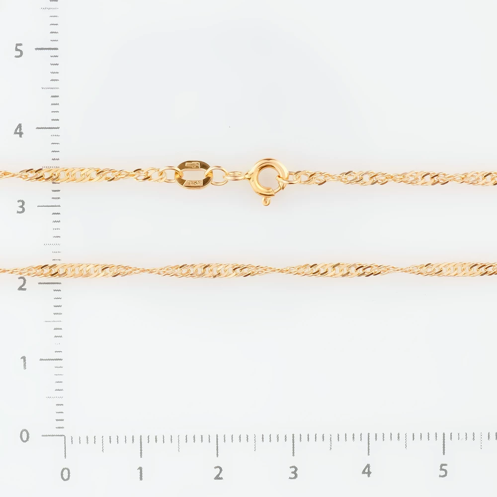 Цепь из красного золота 585 пробы