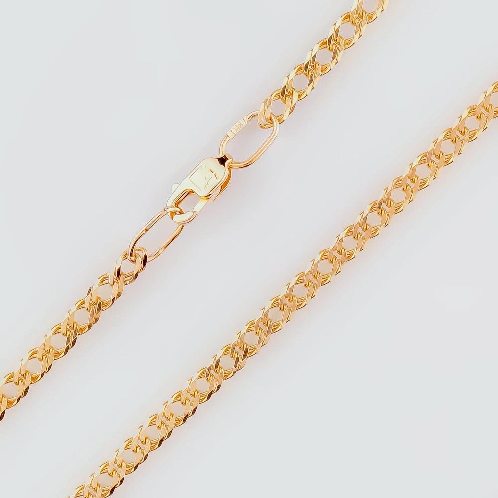 Цепь из красного золота 585 пробы