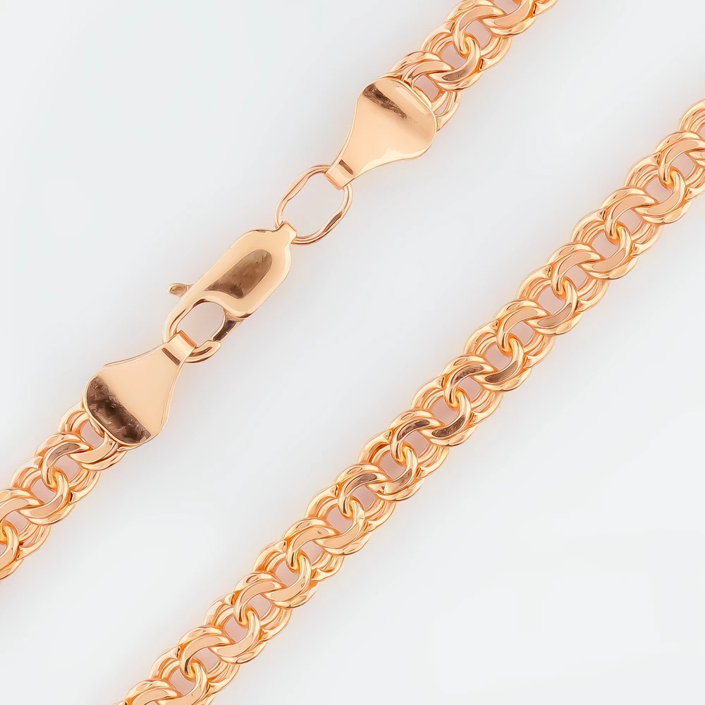 Цепь из красного золота 585 пробы