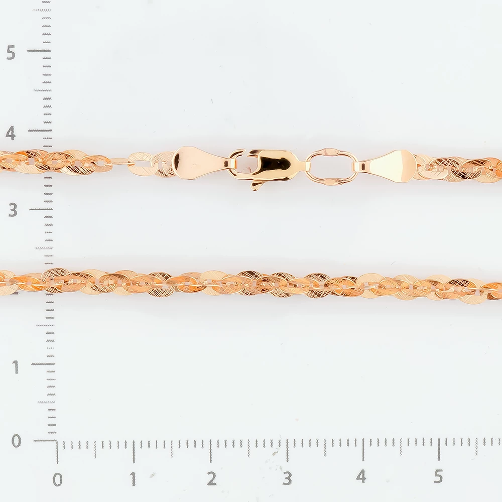 Цепь из красного золота 585 пробы